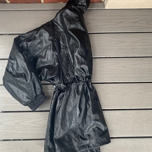 rag & bone Monica Faux Leather Foil Jacket - Picture 12 of 13